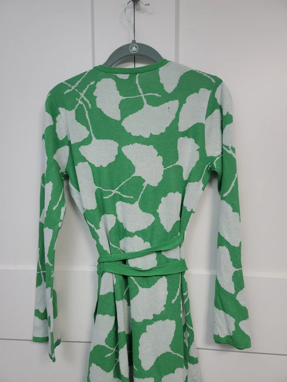 Diane von Furstenberg x Target Ginkgo Green Wrap Sweater Dress Tunic DVF Medium - Picture 6 of 7